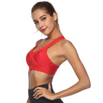 Vesporia Women Padded Wireless V Neck Cross Back Bra Quick Dry Sports Gym Crop Top Women's Intimates топик женский 2020