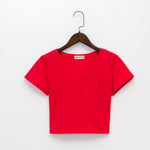 vesporia Czerwony / M T-shirt W Serek
