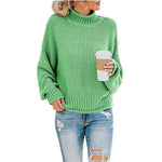Vesporia Light Green / S Sweter Z Grubym Splotem