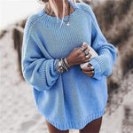 vesporia Oversizowy Sweter Ze Ściągaczem
