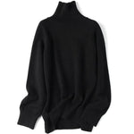 vesporia Uniwersalny / Czarny Oversizowy Wełniany Sweter