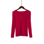 vesporia Uniwersalny / Czerwony Prążkowany Sweter
