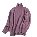 vesporia Uniwersalny / Fioletowy Oversizowy Wełniany Sweter