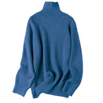 vesporia Uniwersalny / Niebieski Oversizowy Wełniany Sweter