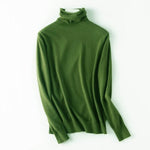 vesporia Uniwersalny / Zielony Minimalistyczny Gładki Sweter