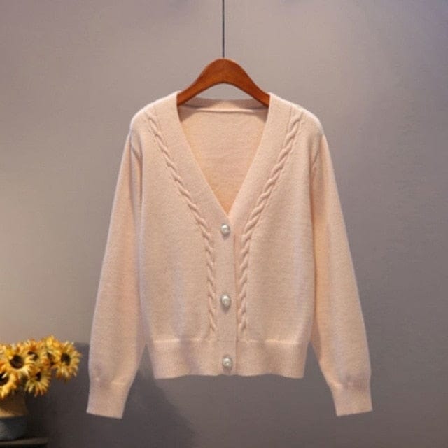 vesporia XL / Brązowy Sweter Z Dekoracyjnym Splotem